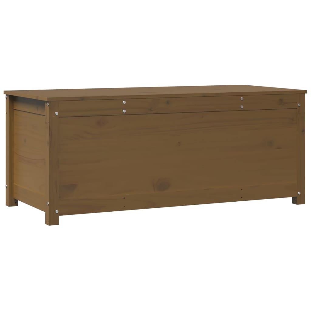 Opbergbox honingbruin 110x50x45,5 cm massief grenenhout