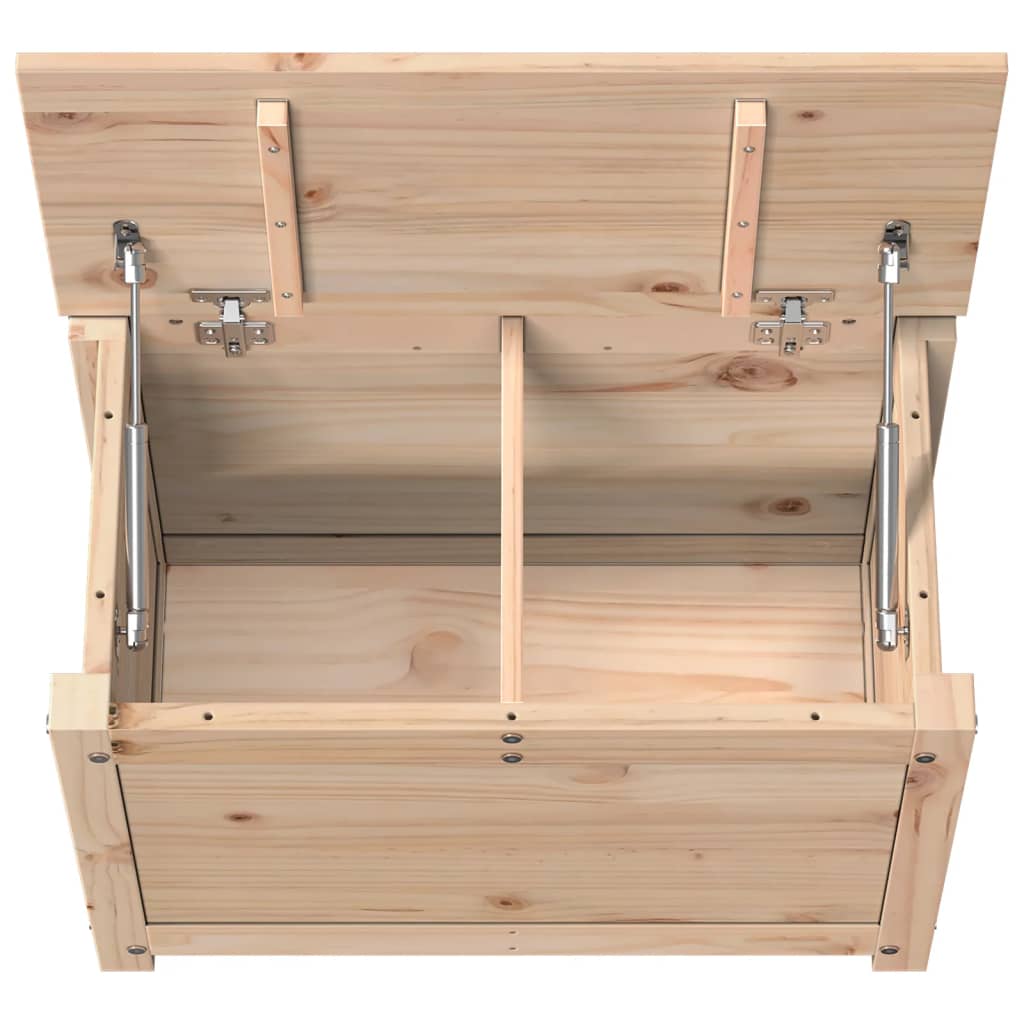 Opbergbox 60x32x45,5 cm massief grenenhout