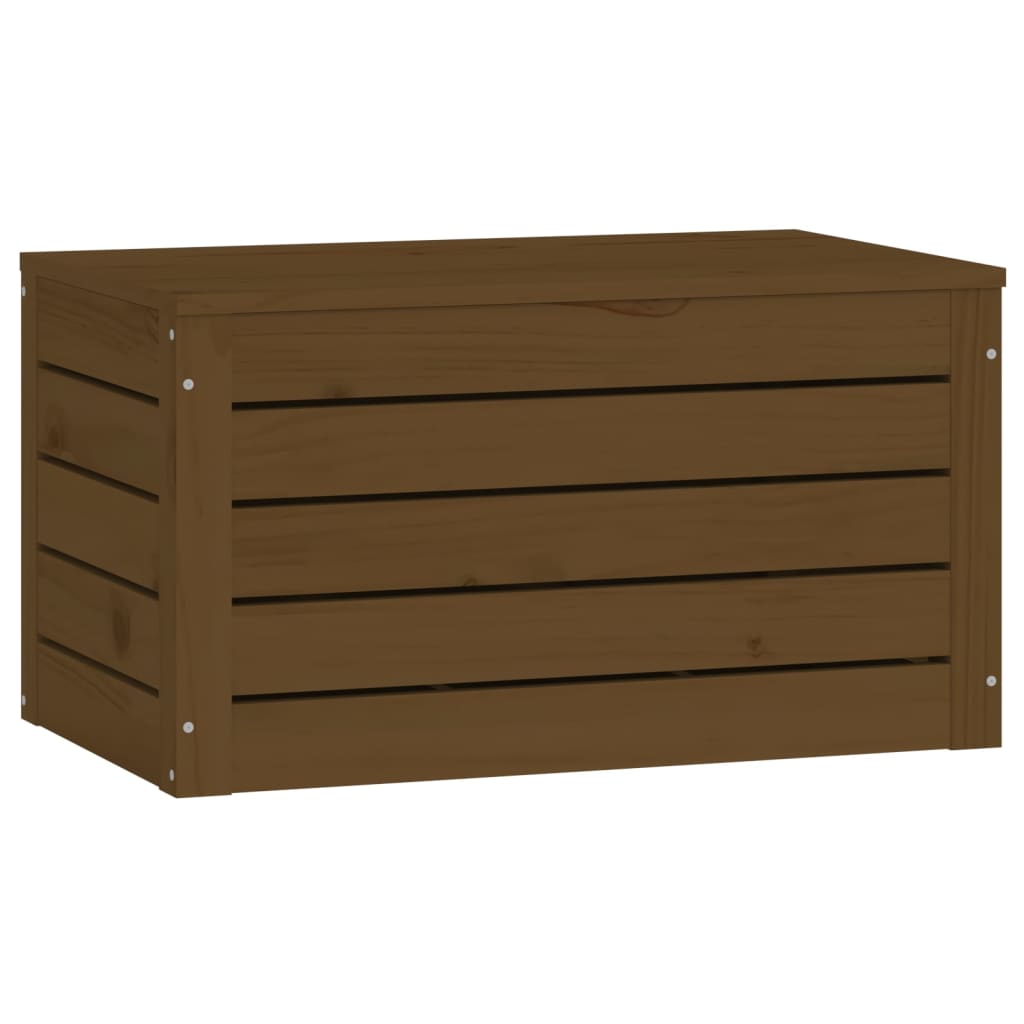 Opbergbox honingbruin 59,5x36,5x33 cm massief grenenhout