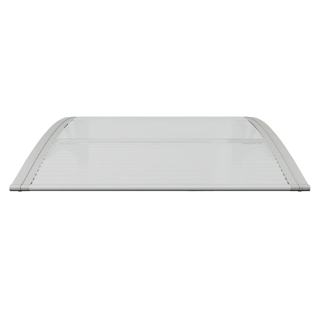 Deurluifel 80x75 cm polycarbonaat grijs en transparant