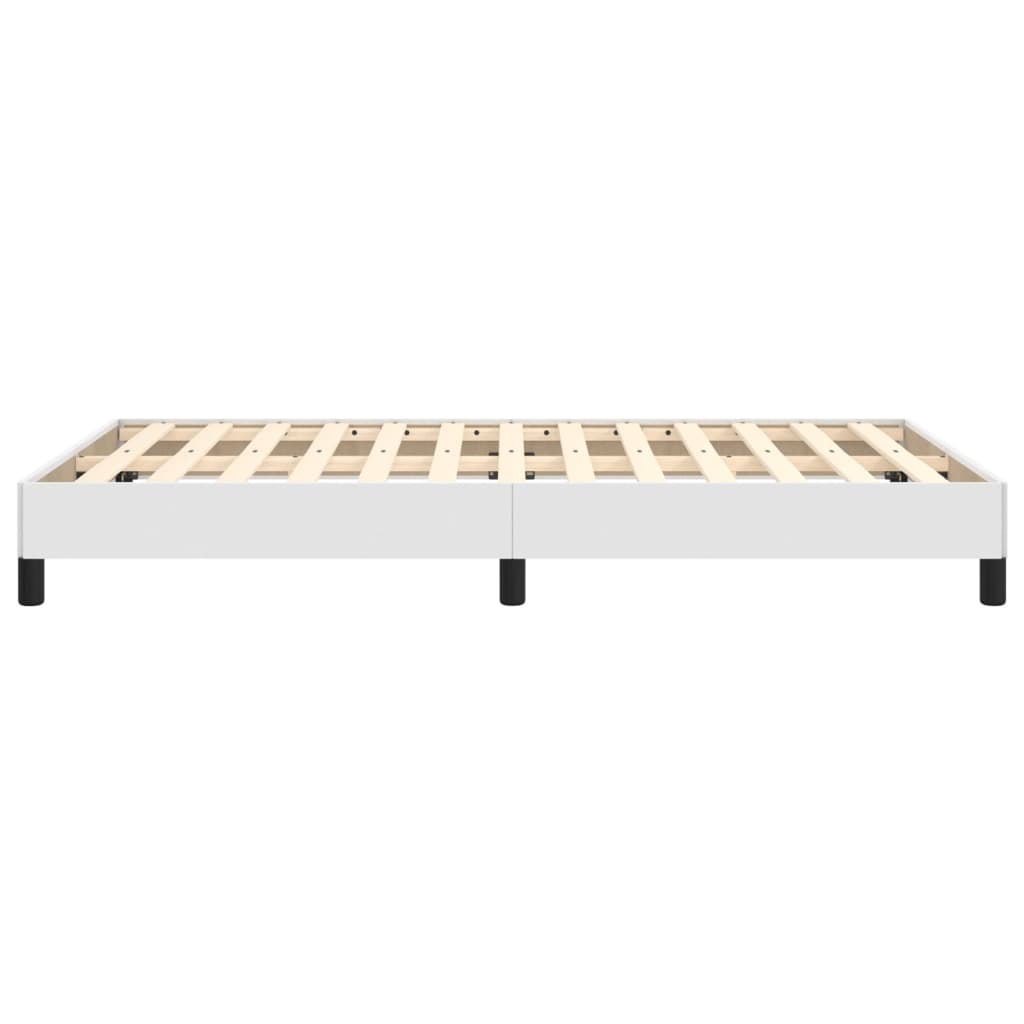 Bedframe zonder matras 120x190 cm kunstleer wit