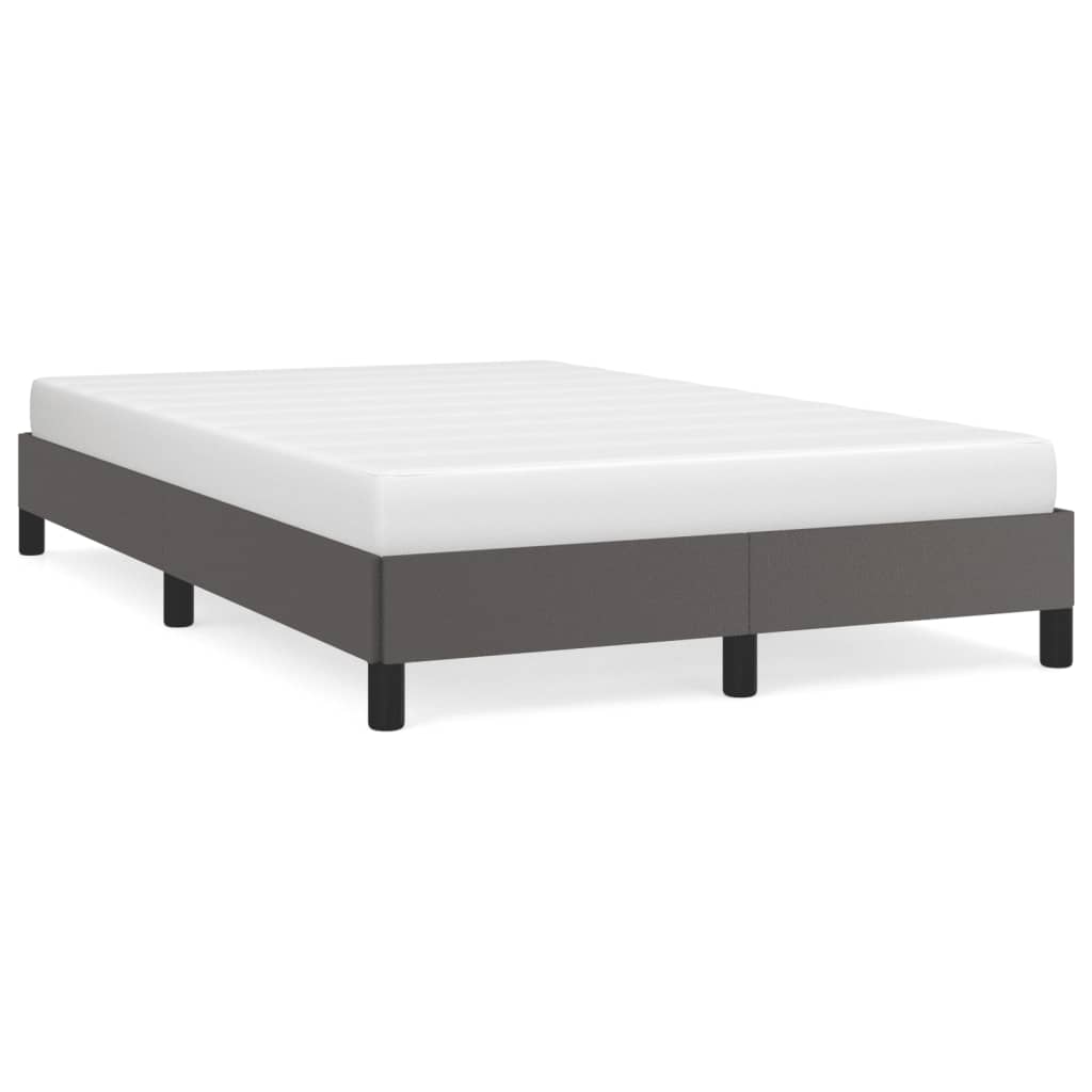 Bedframe zonder matras 120x190 cm kunstleer grijs