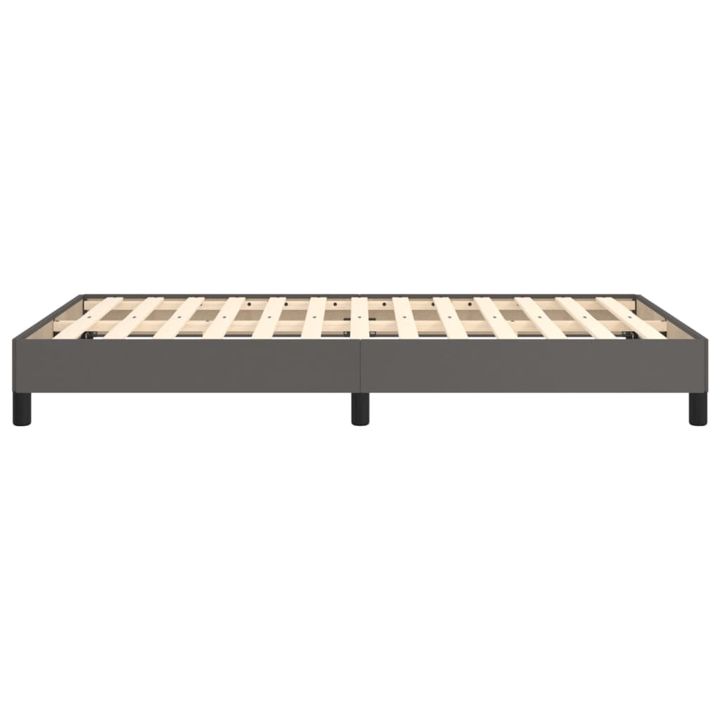 Bedframe zonder matras 120x190 cm kunstleer grijs