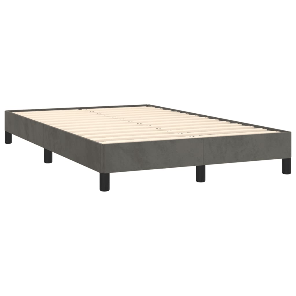 Bedframe zonder matras 120x190 cm fluweel donkergrijs