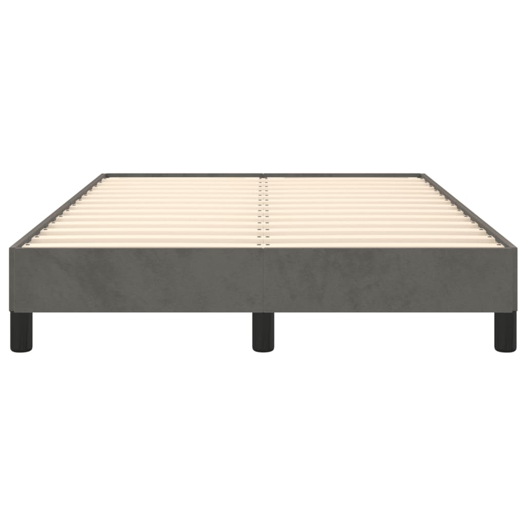 Bedframe zonder matras 120x190 cm fluweel donkergrijs