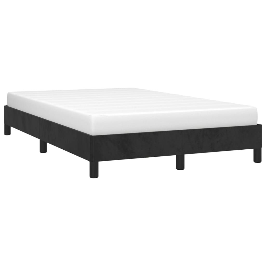 Bedframe zonder matras 120x190 cm fluweel zwart