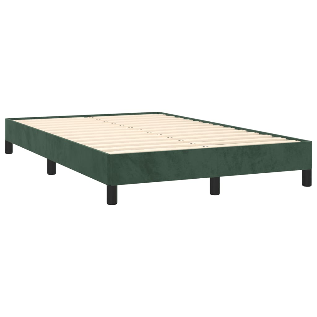 Bedframe zonder matras 120x190 cm fluweel donkergroen