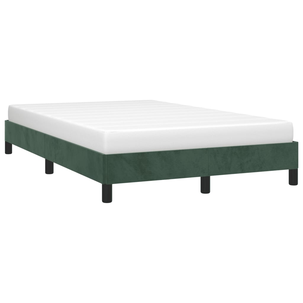 Bedframe zonder matras 120x190 cm fluweel donkergroen