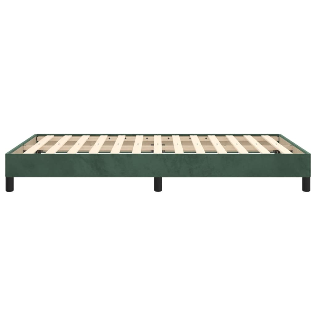 Bedframe zonder matras 120x190 cm fluweel donkergroen