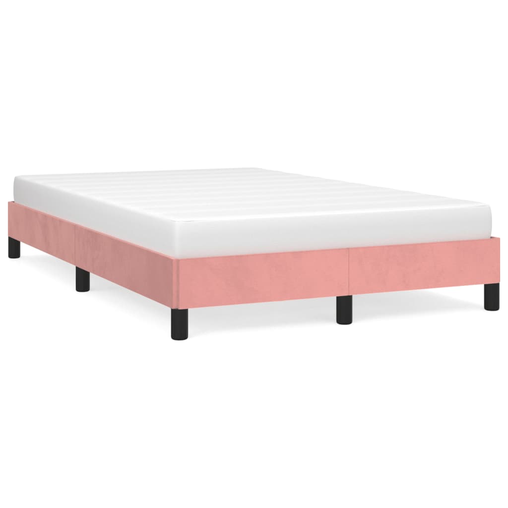 Bedframe zonder matras 120x190 cm fluweel roze