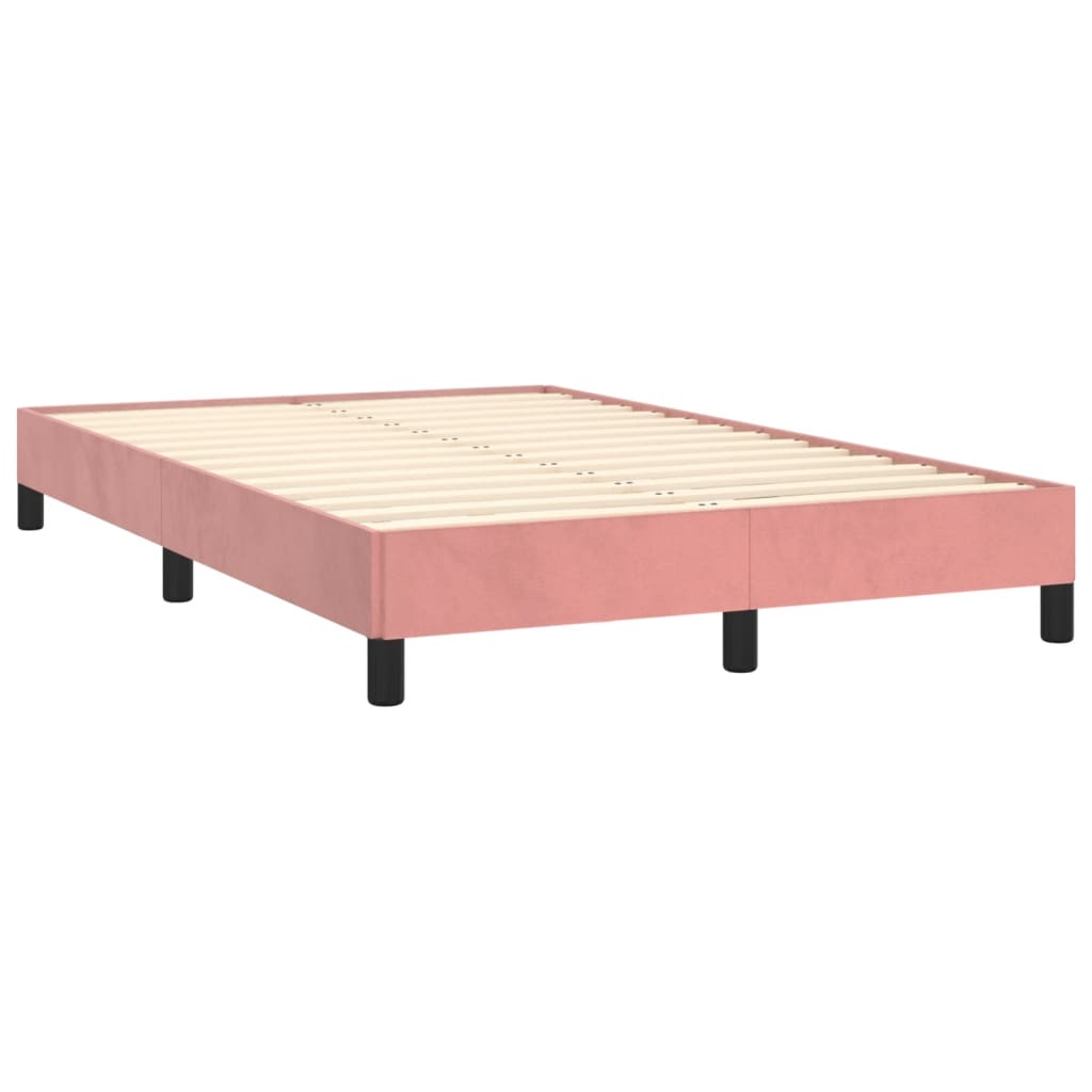 Bedframe zonder matras 120x190 cm fluweel roze