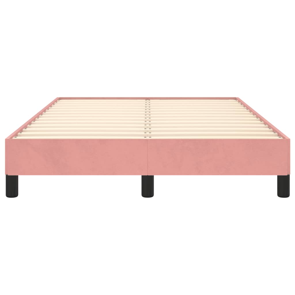 Bedframe zonder matras 120x190 cm fluweel roze