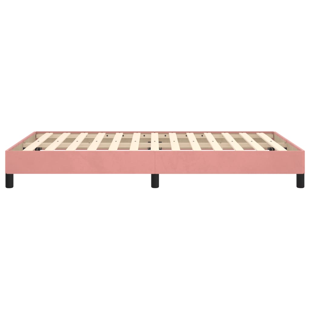 Bedframe zonder matras 120x190 cm fluweel roze