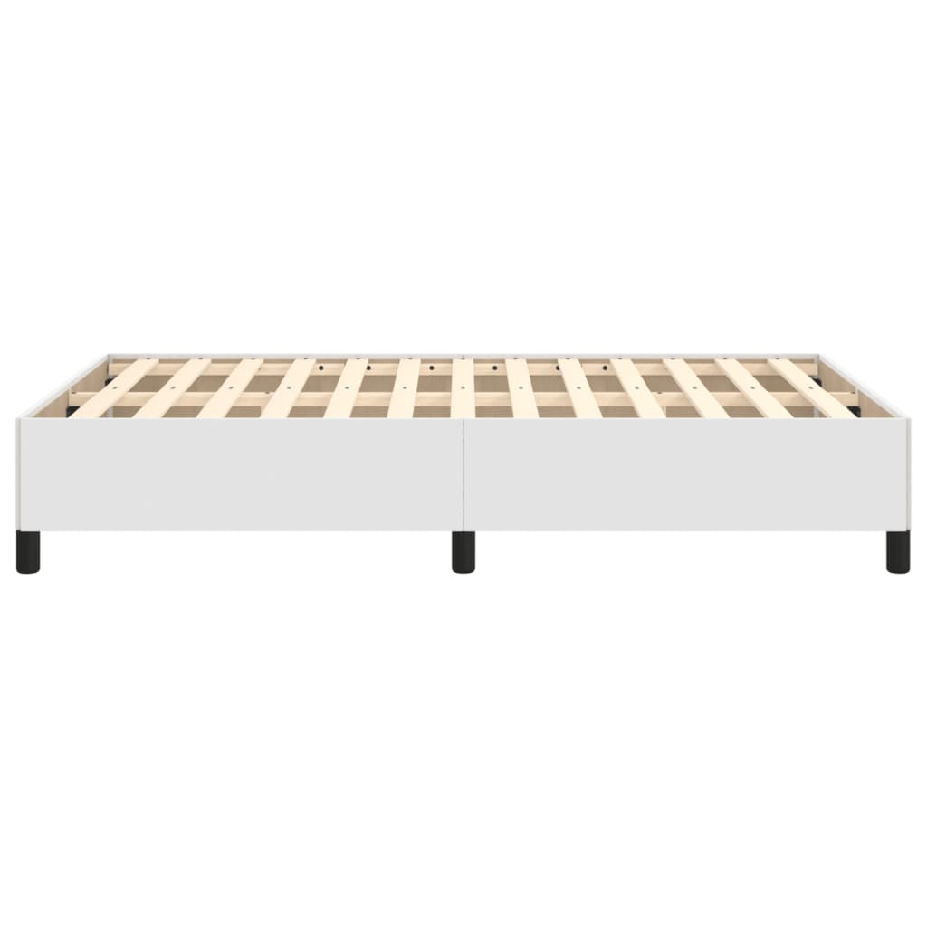 Bedframe zonder matras 120x190 cm kunstleer wit