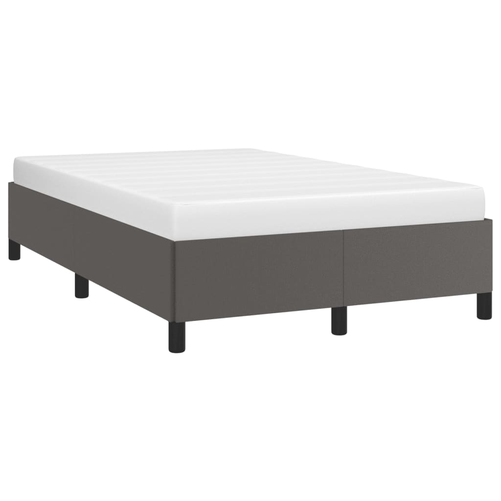 Bedframe zonder matras 120x190 cm kunstleer grijs