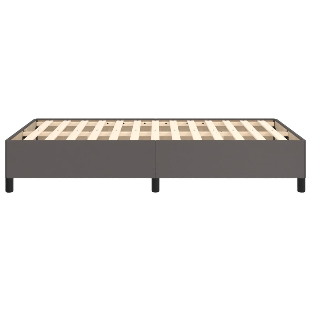 Bedframe zonder matras 120x190 cm kunstleer grijs