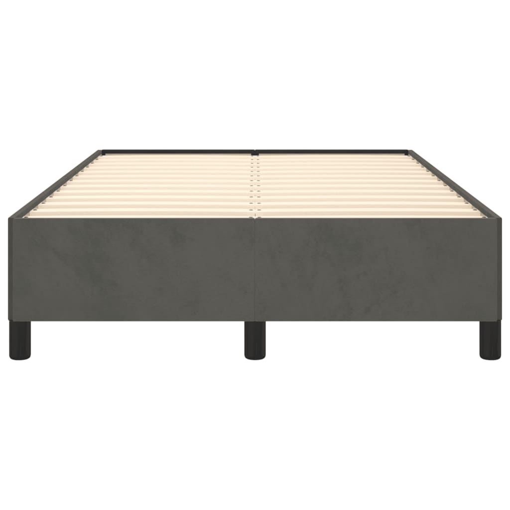 Bedframe zonder matras 120x190 cm fluweel donkergrijs