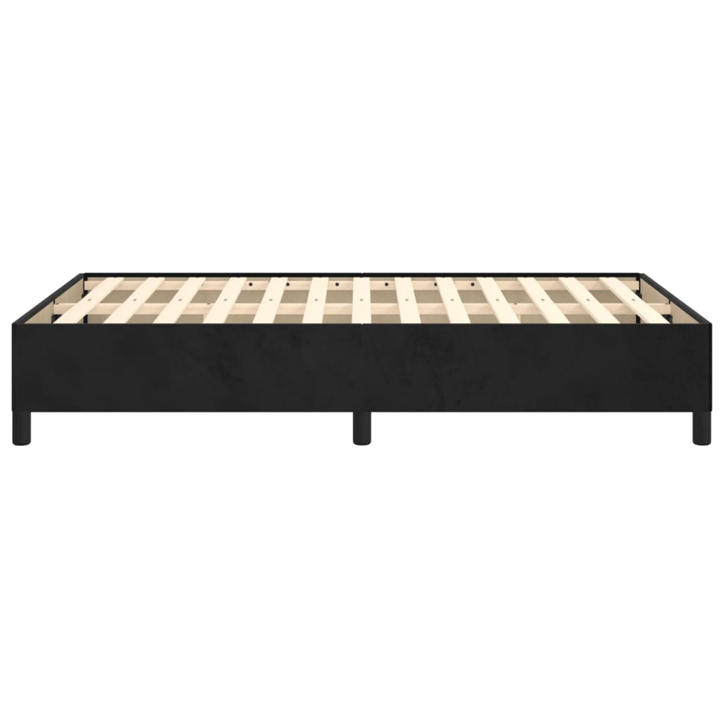 Bedframe zonder matras 120x190 cm fluweel zwart