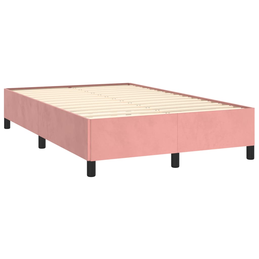 Bedframe zonder matras 120x190 cm fluweel roze