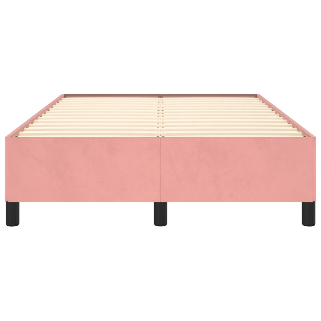 Bedframe zonder matras 120x190 cm fluweel roze