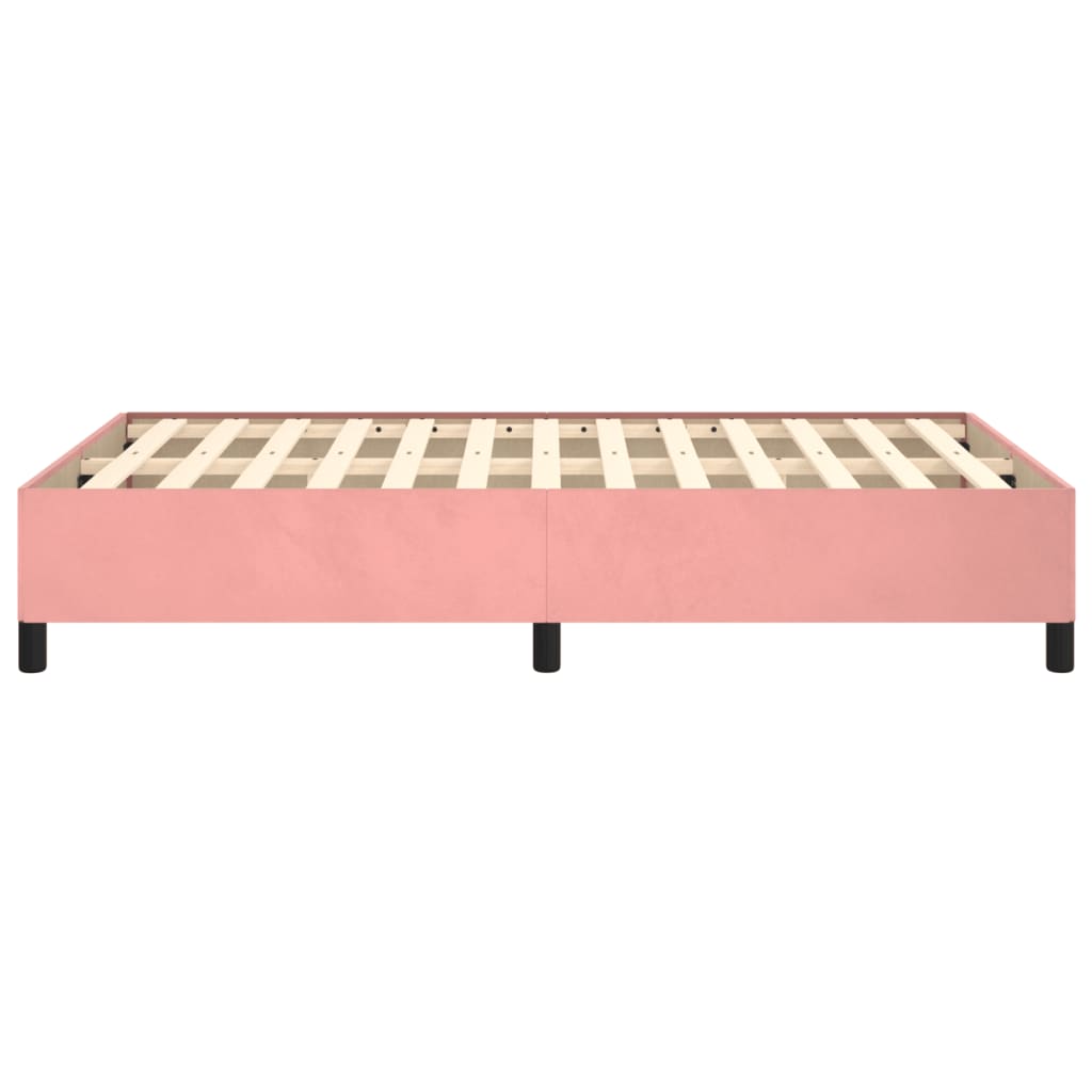 Bedframe zonder matras 120x190 cm fluweel roze