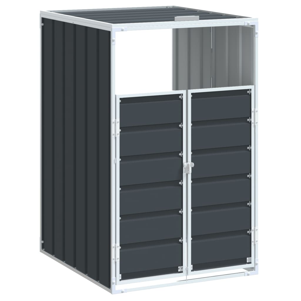 Containerberging voor 1 container 72x81x115 cm staal antraciet