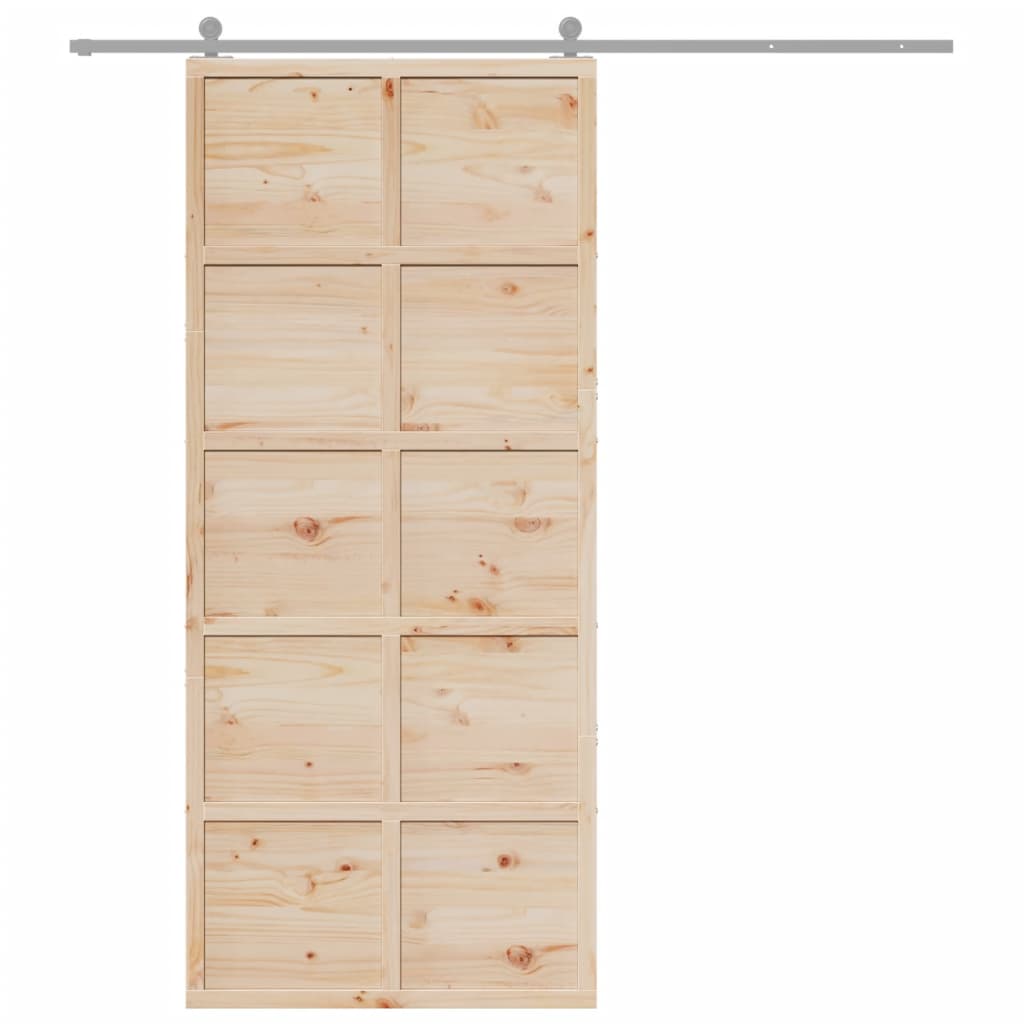 Schuifdeur 90x208 cm massief grenenhout