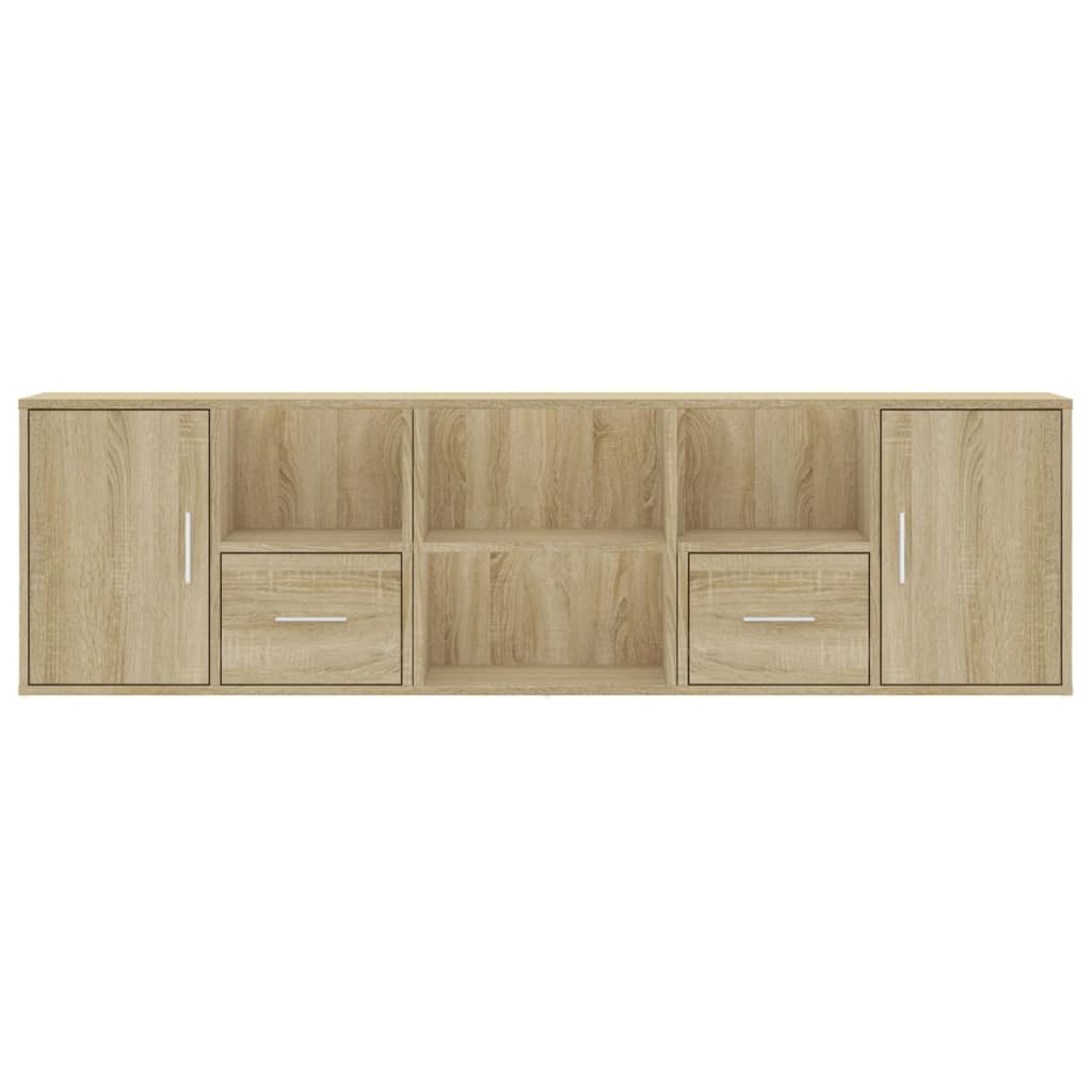 Hoekkast 160x40x45 cm bewerkt hout sonoma eikenkleurig