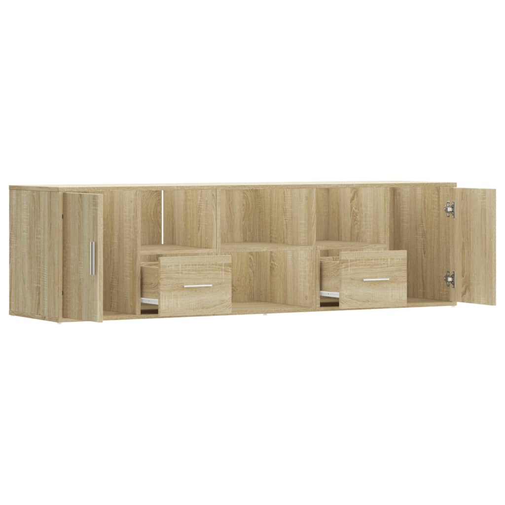 Hoekkast 160x40x45 cm bewerkt hout sonoma eikenkleurig