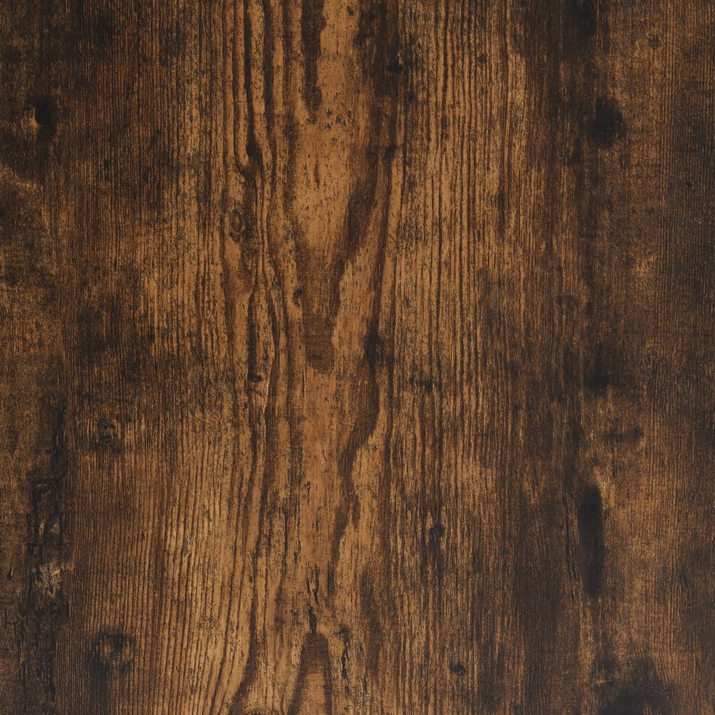 Hoekkast 160x40x45 cm bewerkt hout gerookt eikenkleurig