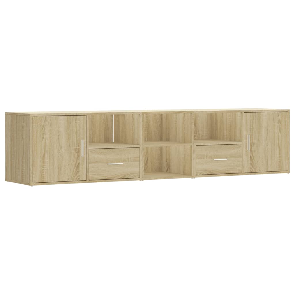 Hoekkast 200x40x45 cm bewerkt hout sonoma eikenkleurig