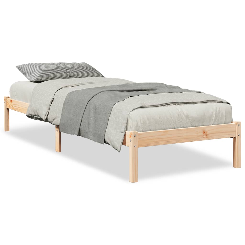 Bedframe extra lang zonder matras massief grenenhout 80x210 cm