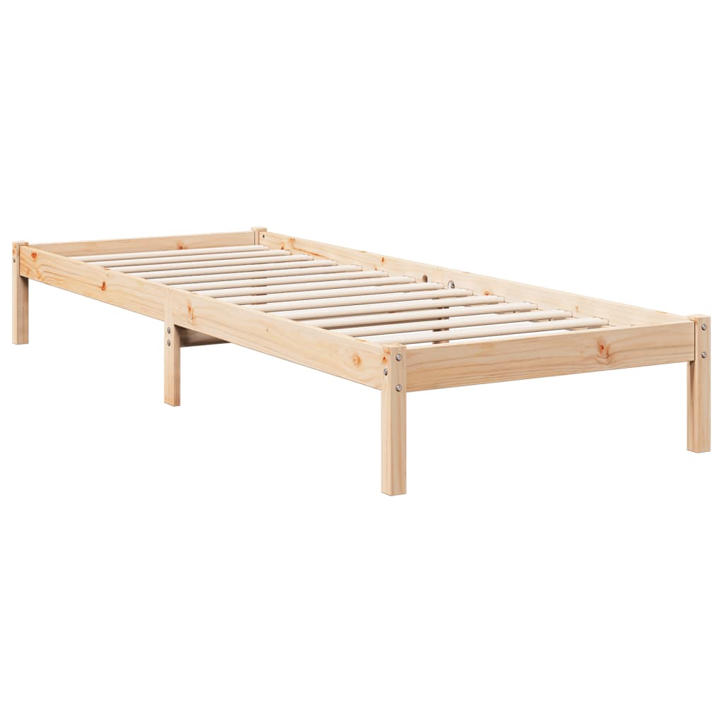 Bedframe extra lang zonder matras massief grenenhout 80x210 cm