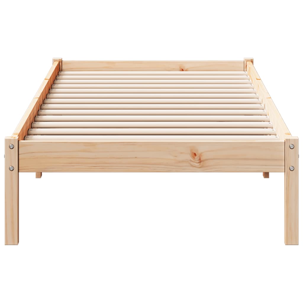 Bedframe extra lang zonder matras massief grenenhout 80x210 cm