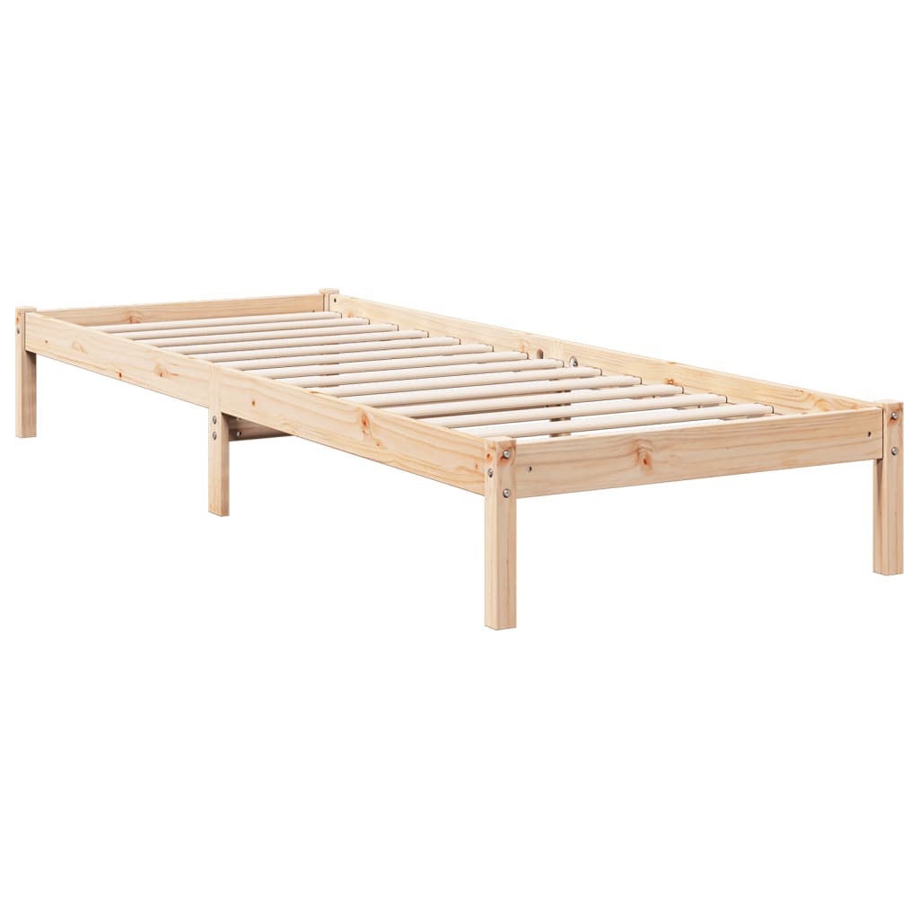 Bedframe extra lang zonder matras massief grenenhout 80x210 cm