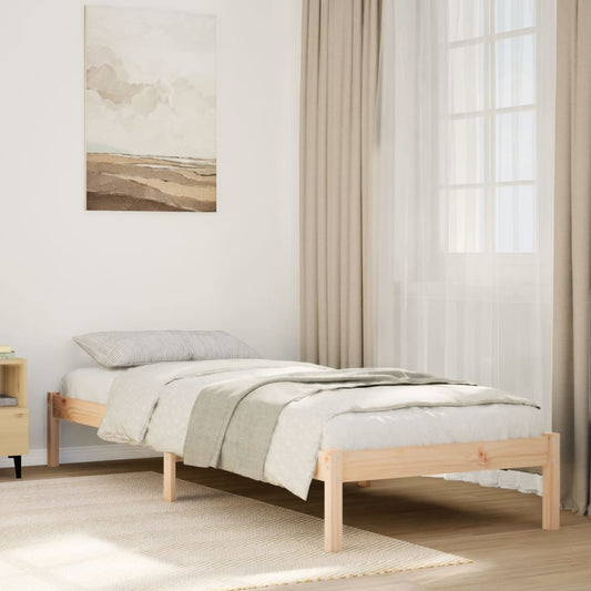 Bedframe extra lang zonder matras massief grenenhout 80x210 cm