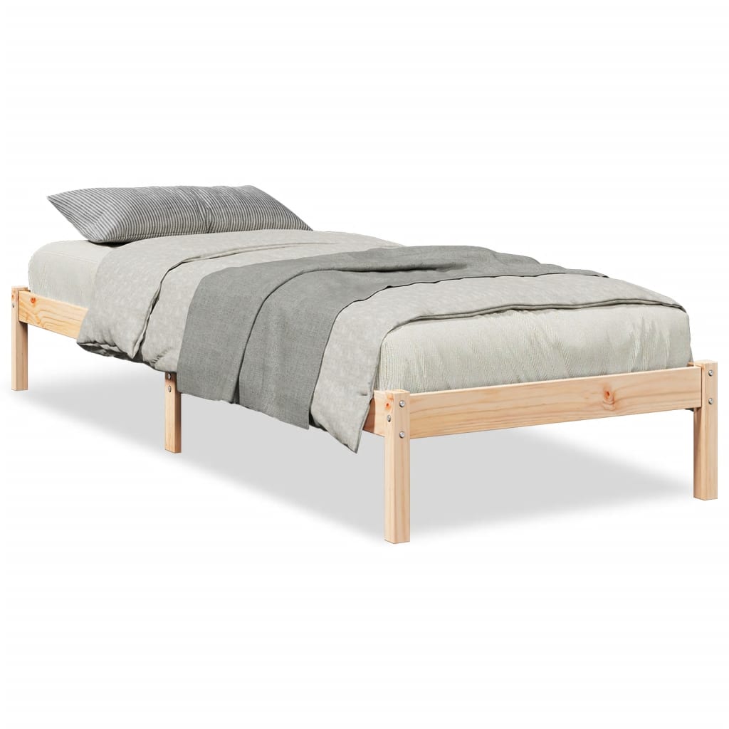 Bedframe extra lang zonder matras massief grenenhout 100x210 cm