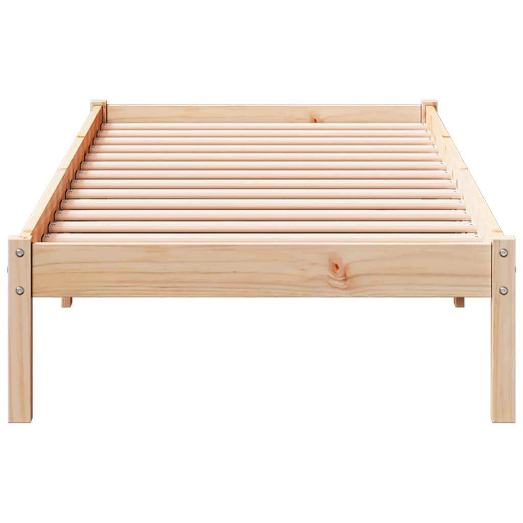 Bedframe extra lang zonder matras massief grenenhout 100x210 cm