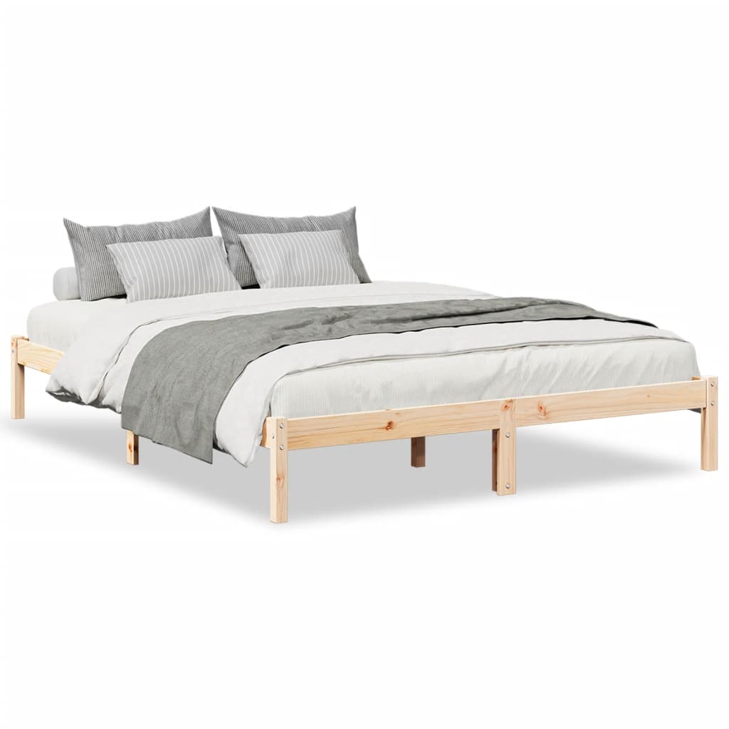 Bedframe extra lang zonder matras massief grenenhout 140x210 cm