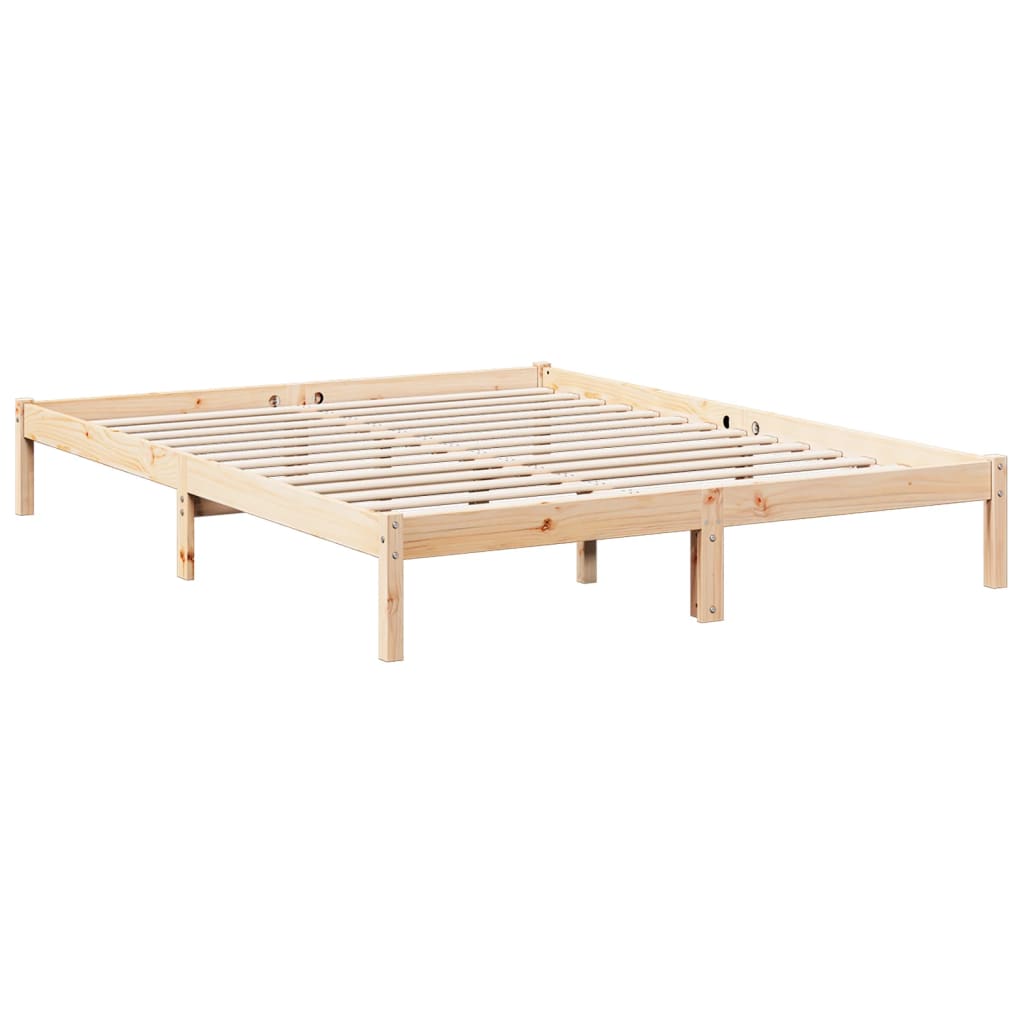 Bedframe extra lang zonder matras massief grenenhout 140x210 cm