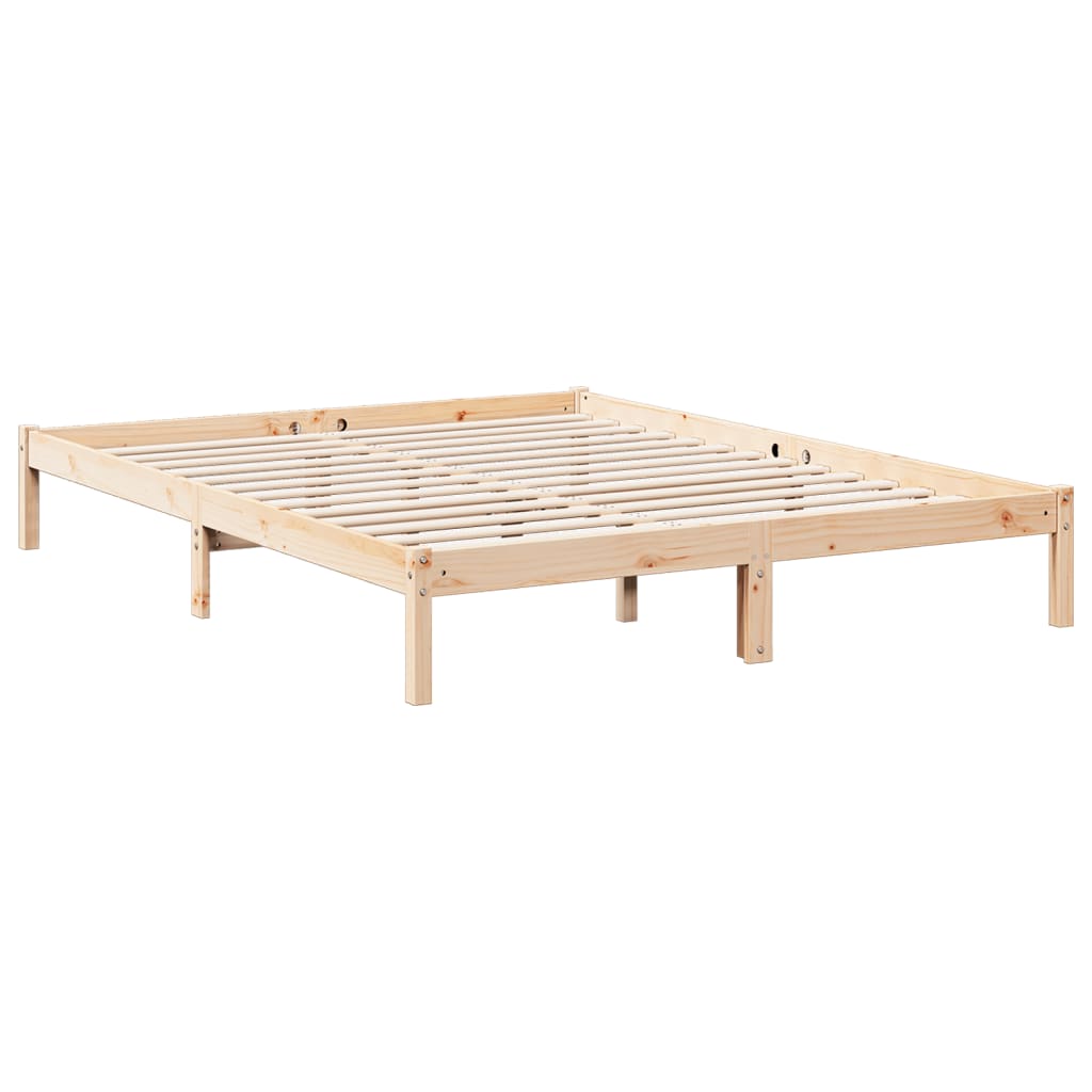 Bedframe extra lang zonder matras massief grenenhout 140x210 cm