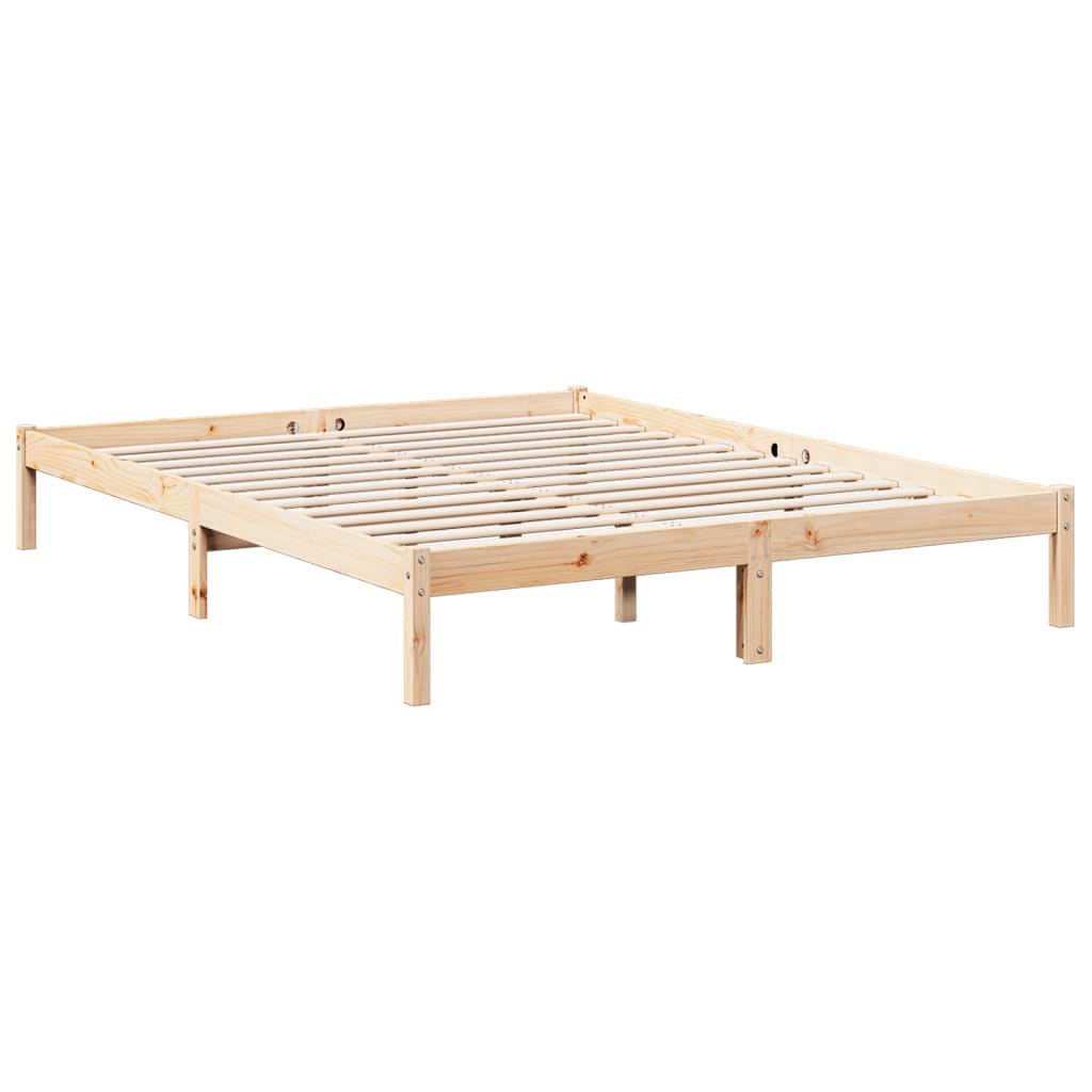 Bedframe extra lang zonder matras massief grenenhout 160x210 cm