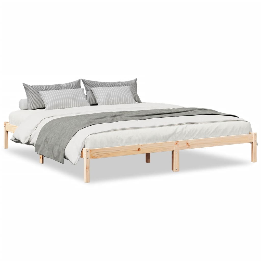 Bedframe extra lang zonder matras massief grenenhout 180x210 cm