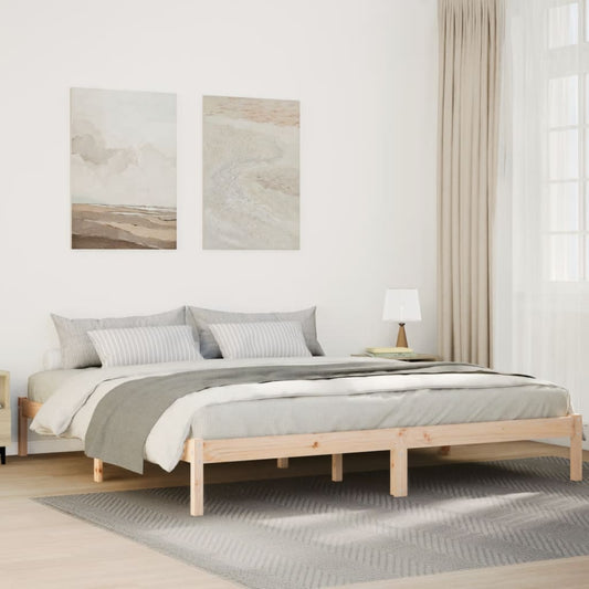 Bedframe extra lang zonder matras massief grenenhout 180x210 cm