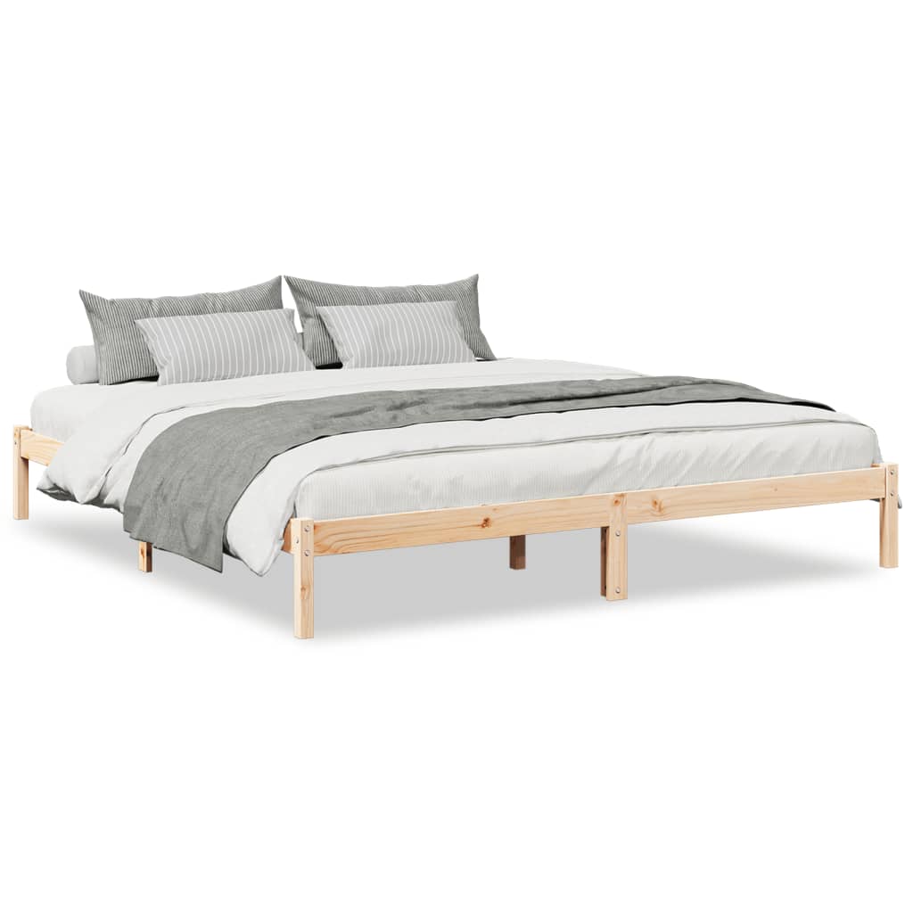 Bedframe extra lang zonder matras massief grenenhout 200x210 cm