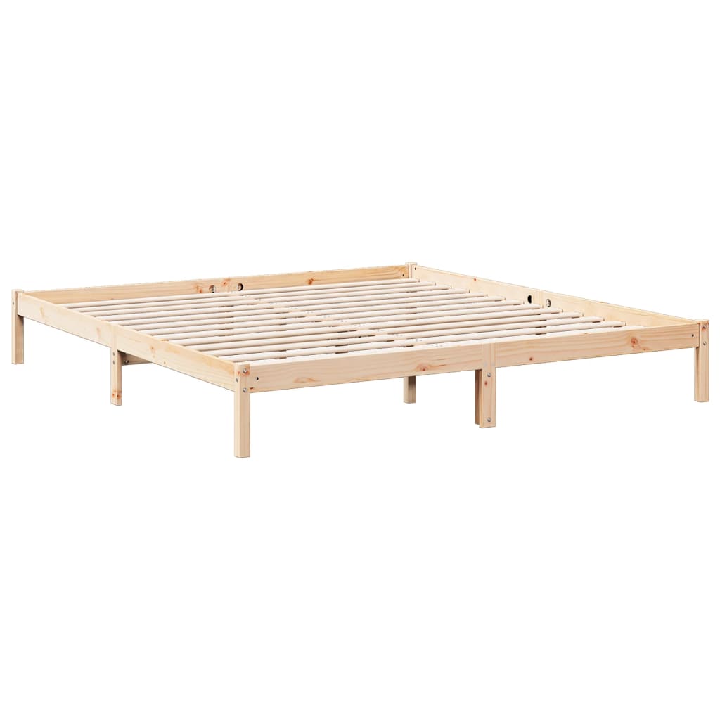 Bedframe extra lang zonder matras massief grenenhout 200x210 cm