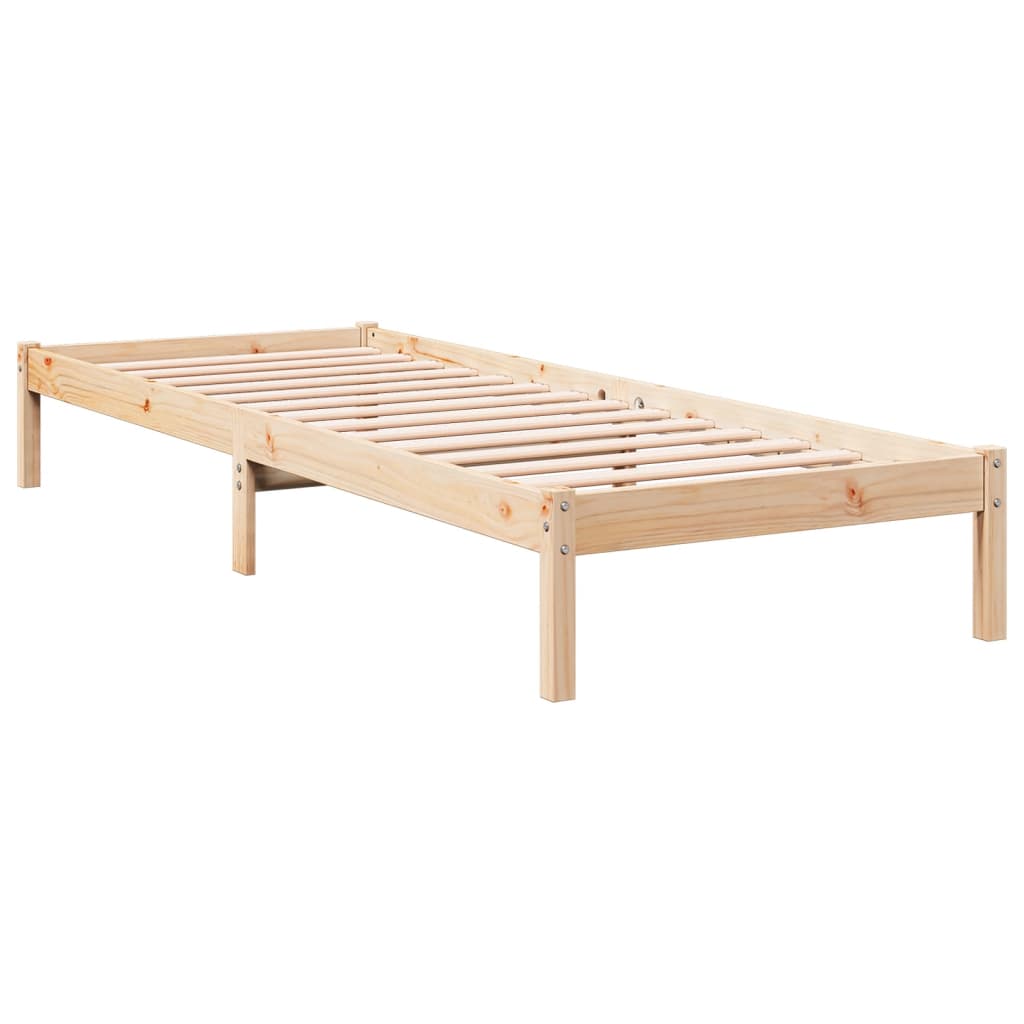 Bedframe extra lang zonder matras massief grenenhout 90x210 cm