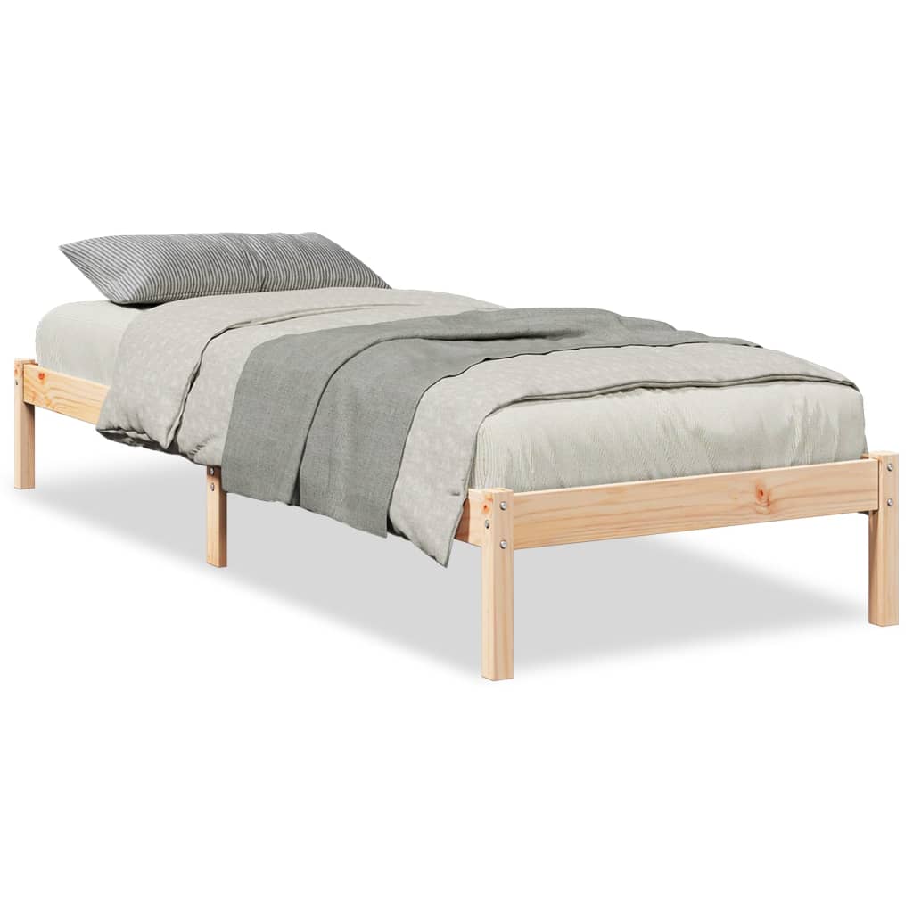 Bedframe extra lang zonder matras massief grenenhout 100x220 cm