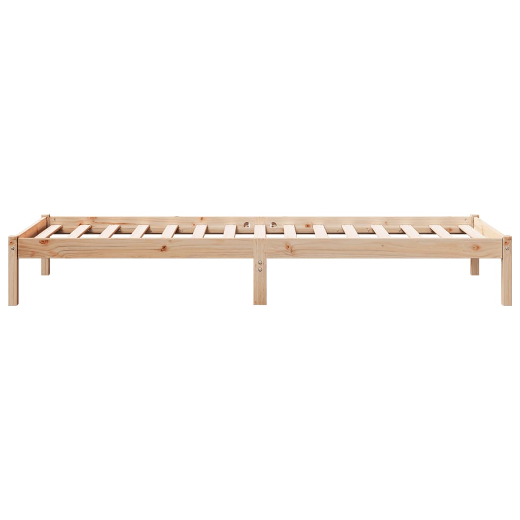 Bedframe extra lang zonder matras massief grenenhout 100x220 cm