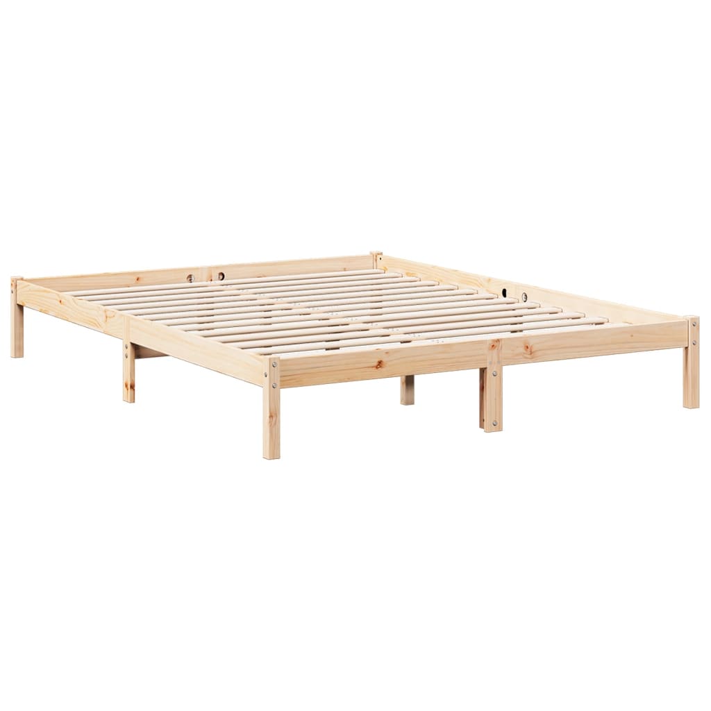 Bedframe extra lang zonder matras massief grenenhout 140x220 cm